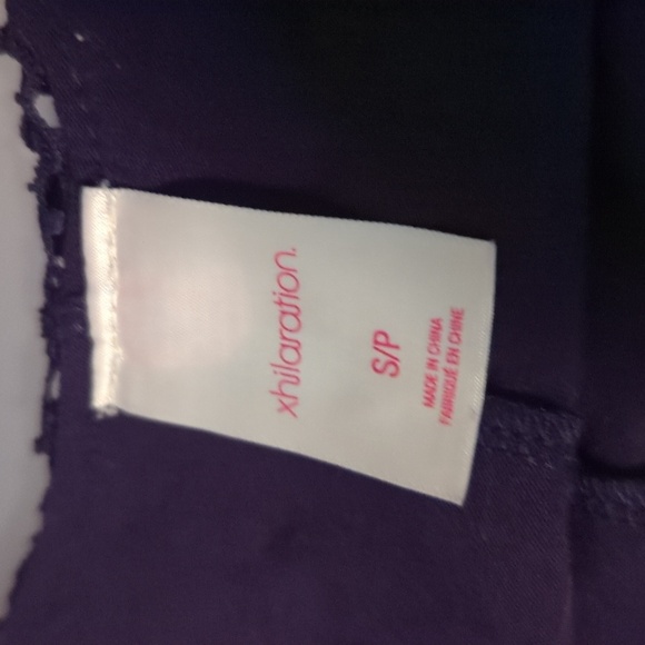 Xhileration Purple Sundress Spaghetti Strap w Lace Ruffle Collar Junior's Size S - Picture 3 of 4